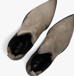BLASZ grijze enkellaarsjes l63201 grijs Hot