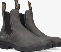 BLUNDSTONE grijze chelsea boots women's high top grijs Best