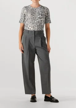 CAMBIO grijze pantalon emelie track galon mit wording grijs Clearance