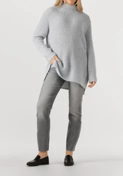 CAMBIO grijze slim fit jeans raja cmb applikation grijs Hot