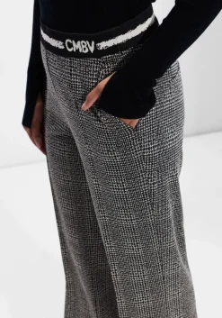 CAMBIO grijze wijde broek ava grijs Best