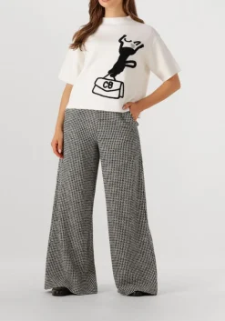 CAROLINE BISS grijze wijde broek 4508 grijs Best