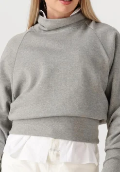 CLOSED grijze sweater high neck sweatshirt grijs Hot