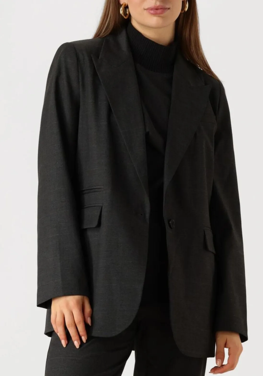 CO'COUTURE grijze blazer kaya single oversized blazer grijs Best