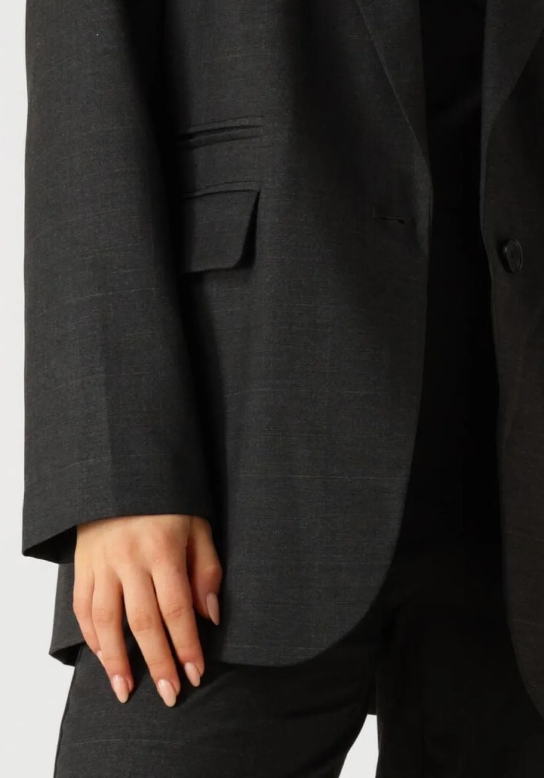 CO'COUTURE grijze blazer kaya single oversized blazer grijs Best