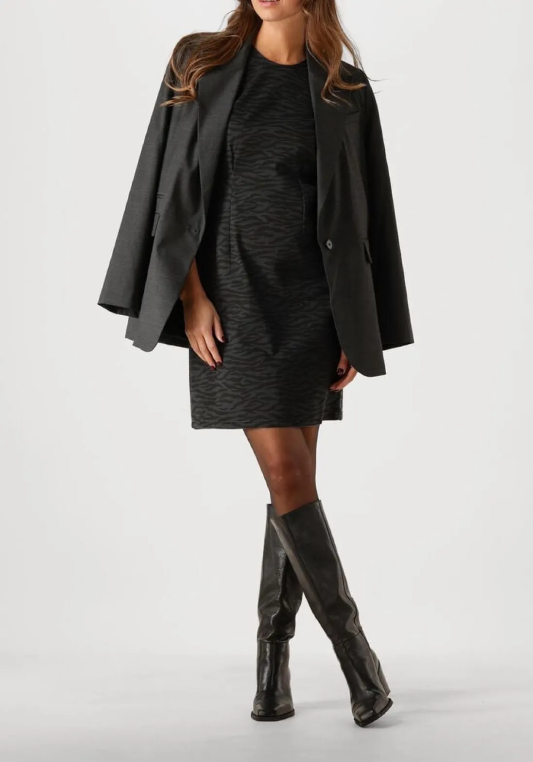 CO'COUTURE grijze blazer kaya single oversized blazer grijs Best