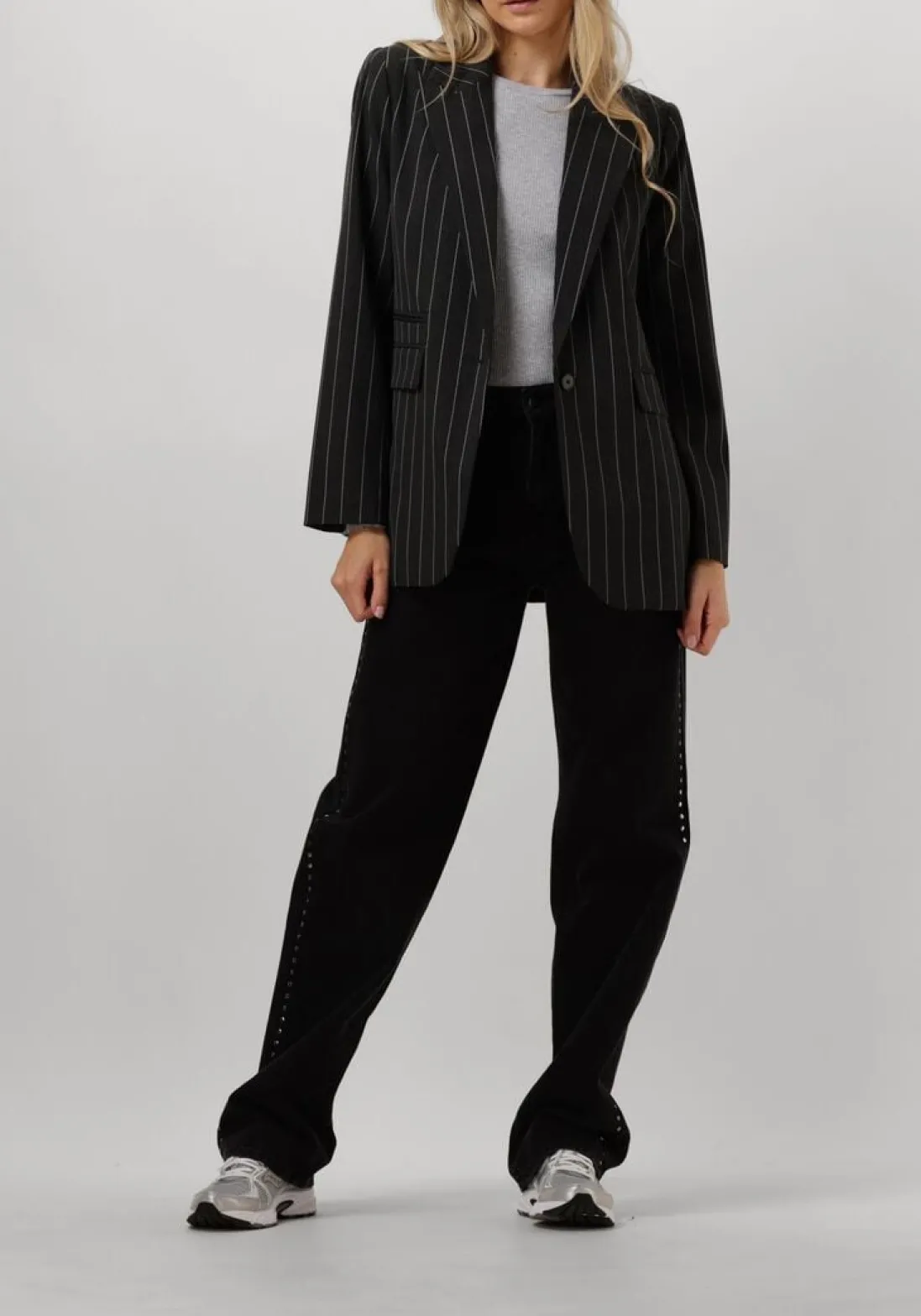 CO'COUTURE grijze blazer prescilla pin blazer grijs