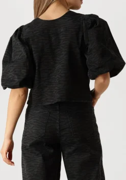 CO'COUTURE grijze blouses zebra bow blouse grijs Outlet