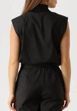 CO'COUTURE grijze gilet kaya rib turtleneck vest grijs Discount