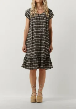 CO'COUTURE grijze midi jurk sunrise crop caya dress grijs Best