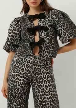 CO'COUTURE grijze top leocc bow blouse grijs New