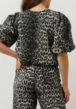 CO'COUTURE grijze top leocc bow blouse grijs New