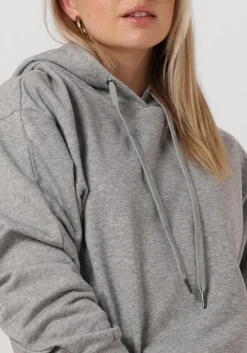 CO'COUTURE grijze trui solid choped hoodie grijs New