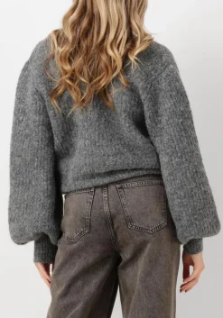 CO'COUTURE grijze vest corelie button knit grijs Hot