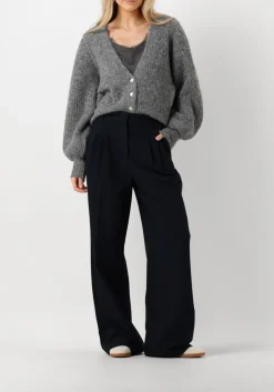 CO'COUTURE grijze vest corelie button knit grijs Hot