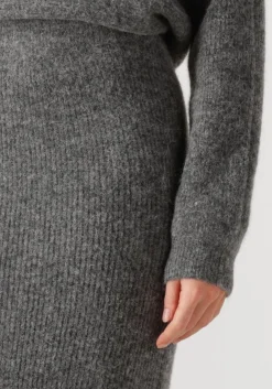 DANTE6 grijze maxirok suzy knitted long skirt grijs Sale