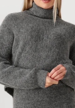 DANTE6 grijze trui yuria turtle neck sweater grijs Outlet