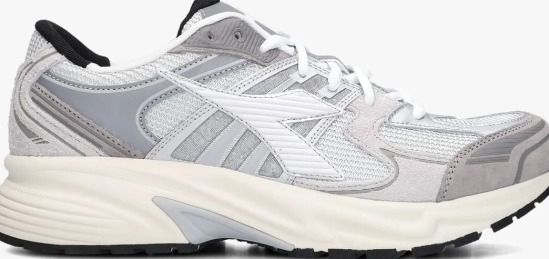 DIADORA grijze lage sneakers mesh combi runner grijs