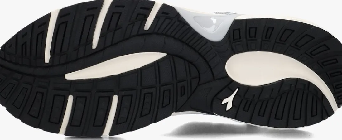 DIADORA grijze lage sneakers mesh combi runner grijs