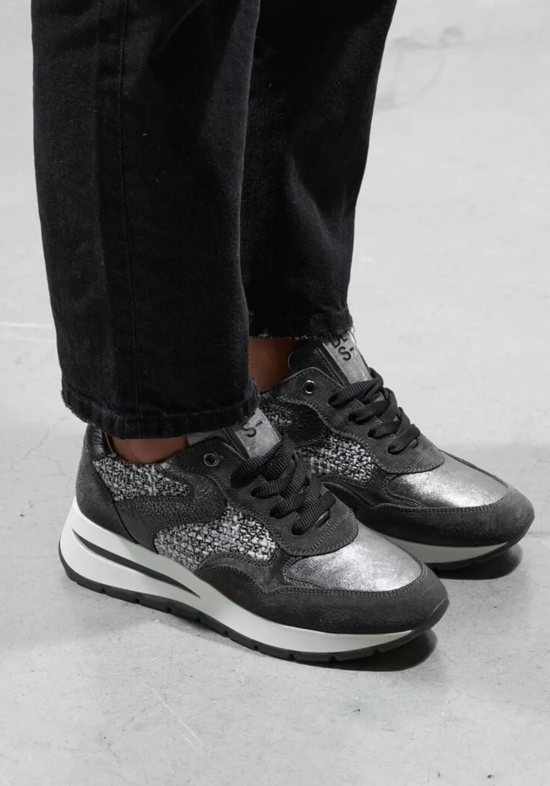 DL SPORT grijze lage sneakers 6334 grijs Outlet