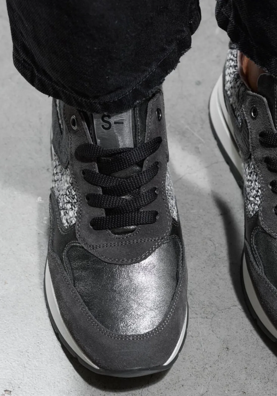 DL SPORT grijze lage sneakers 6334 grijs Outlet