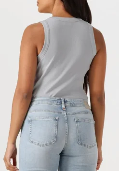 DRYKORN grijze top olina grijs New