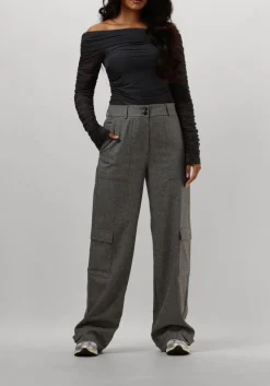 FIVEUNITS grijze cargobroeken sophia cargo strap 438 grijs