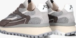 FLORIS VAN BOMMEL grijze lage sneakers sfm-10172 de gripper grijs New