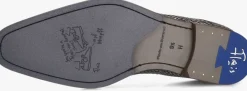 FLORIS VAN BOMMEL grijze nette schoenen sfm-30338 de stijler grijs New