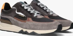 FLORIS VAN BOMMEL grijze lage sneakers sfm-10234 de zager grijs New