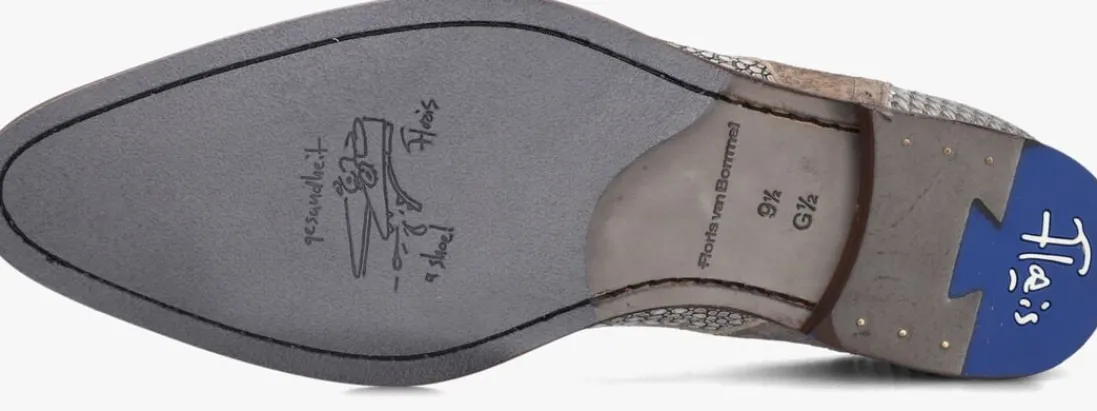 FLORIS VAN BOMMEL grijze nette schoenen sfm-30361 de stapper grijs New