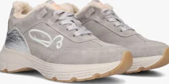 FRED DE LA BRETONIERE grijze lage sneakers mariola sign teddy lining grijs Outlet