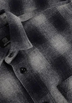 GENTI grijze overshirt s1300-1300 grijs Discount