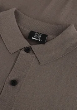 GENTI grijze polo polo button ss k2046-1260 grijs New