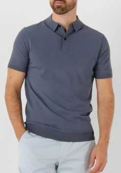 GENTI grijze polo polo button ss k2046-1260 grijs