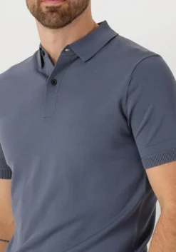 GENTI grijze polo polo button ss k2046-1260 grijs