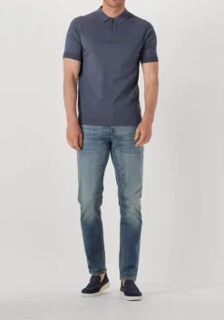 GENTI grijze polo polo zip ss k2053-1260 grijs Clearance