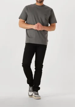 GENTI grijze t-shirt t-shirt ss j2040-1223 grijs