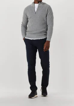 GENTILUOMO grijze trui turtle zip grijs Hot