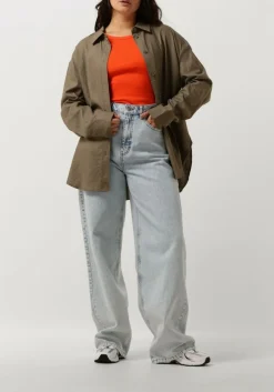 GESTUZ grijze blouses lizagz oz linen shirt grijs