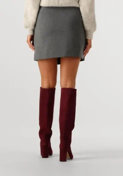 GESTUZ grijze minirok gzpaula melange mw wrap skirt grijs Discount