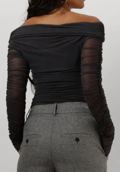 GESTUZ grijze top messigz offshoulder grijs Online