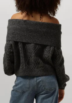 GESTUZ grijze trui adiegz off shoulder grijs Best