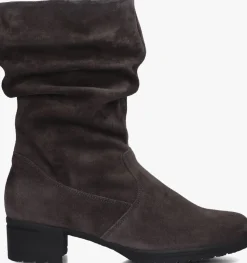 HARTJES grijze enkellaarsjes sue d laars grijs Sale