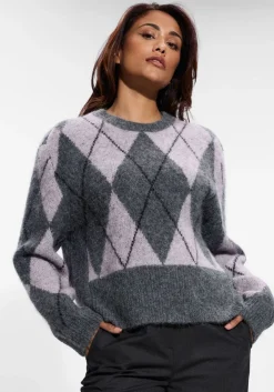 HERSKIND grijze trui carter knit blouse grijs Online