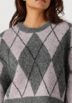 HERSKIND grijze trui carter knit blouse grijs Online