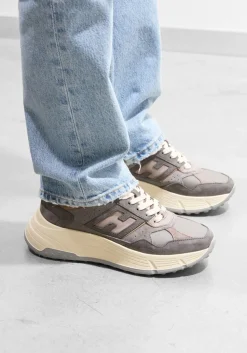 HOGAN grijze lage sneakers h669 allacciato h grijs Best