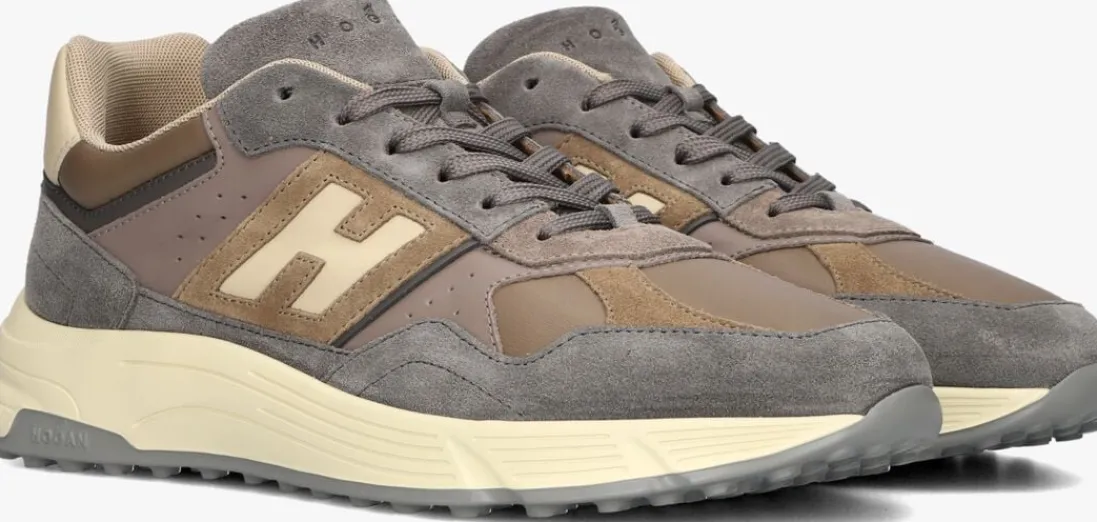 HOGAN grijze lage sneakers hyperlight allacciato h grijs Discount