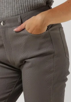 IBANA grijze pantalon passima croco grijs New