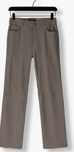 IBANA grijze pantalon passima croco grijs New